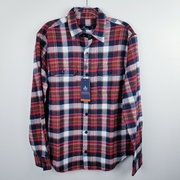 RAINFOREST Flannel Plaid Button Front Shirt NWT - Picture 3 of 11